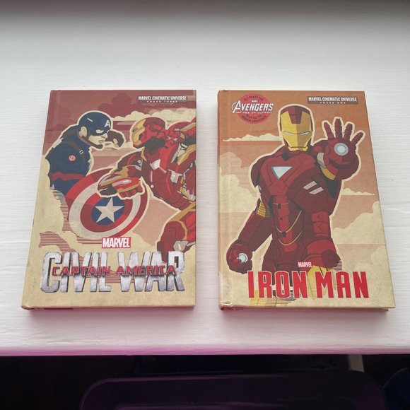Marvel Iron Man and Captain America Civil War Book Set Phase One and Three - Picture 1 of 8